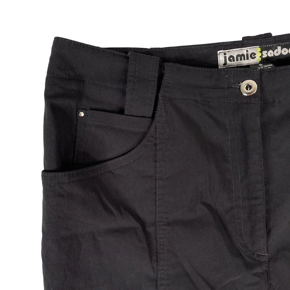 Jamie Sadock Capri Pant 8 Black Cropped Pant Golf Pickleball Hiking Performance